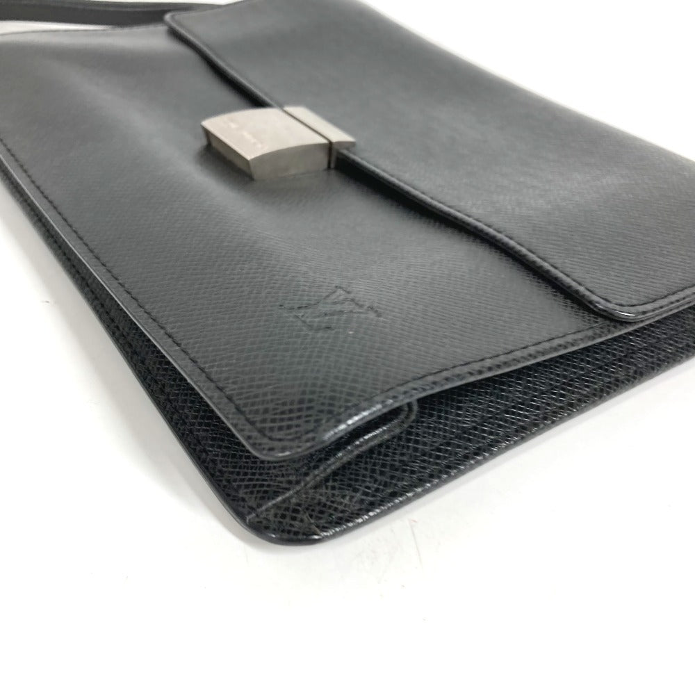 LOUIS VUITTON M30782 タイガ セレンガ カバン ストラップ フラップ ポーチ クラッチバッグ セカンドバッグ タイガレザー ユニセックス アルドワーズ ブラック