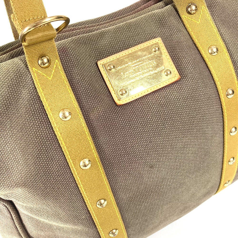 LOUIS VUITTON M40072 アンティグア サックラバ サック ラバ カバン 斜め掛け フラップ ショルダーバッグ キャンバス ユニセックス ブラウン