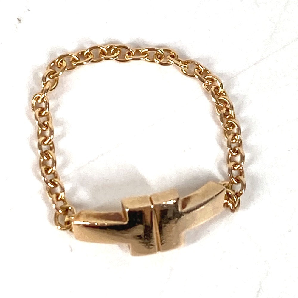 TIFFANY&Co. ジュエリー 金 K18 18K T TWO チェーン トゥチェーン アクセサリー リング・指輪 YG750 レディース ゴールド