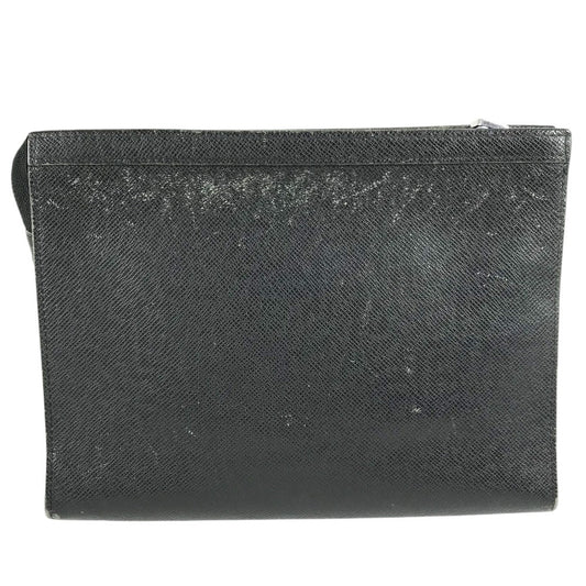 LOUIS VUITTON M30547 タイガ ポシェット ヴォワヤージュ セカンドバッグ カバン ポーチ クラッチバッグ タイガレザー メンズ アルドワーズ ブラック
