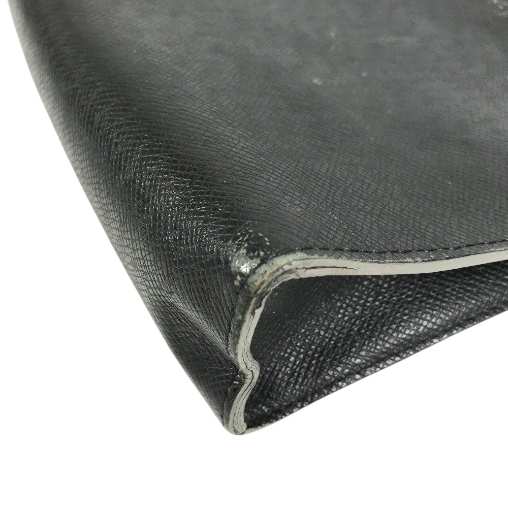 LOUIS VUITTON M30547 タイガ ポシェット ヴォワヤージュ セカンドバッグ カバン ポーチ クラッチバッグ タイガレザー メンズ アルドワーズ ブラック