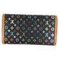 LOUIS VUITTON Ｍ92658 ポルトトレゾール インターナショナル 三つ折り 財布 ウォレット ロングウォレット 長財布 モノグラムマルチカラーキャンバス ユニセックス ノワール ブラック