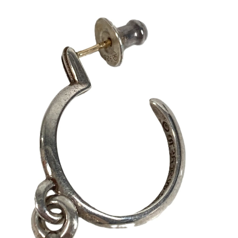 CHROME HEARTS タイニーCHクロスフープピアス アクセサリー ジュエリー 片耳 ピアス SV925 ユニセックス シルバー