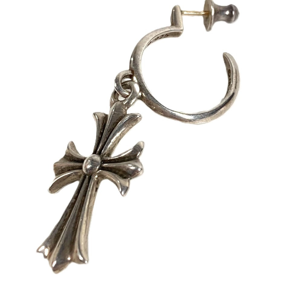 CHROME HEARTS タイニーCHクロスフープピアス アクセサリー ジュエリー 片耳 ピアス SV925 ユニセックス シルバー