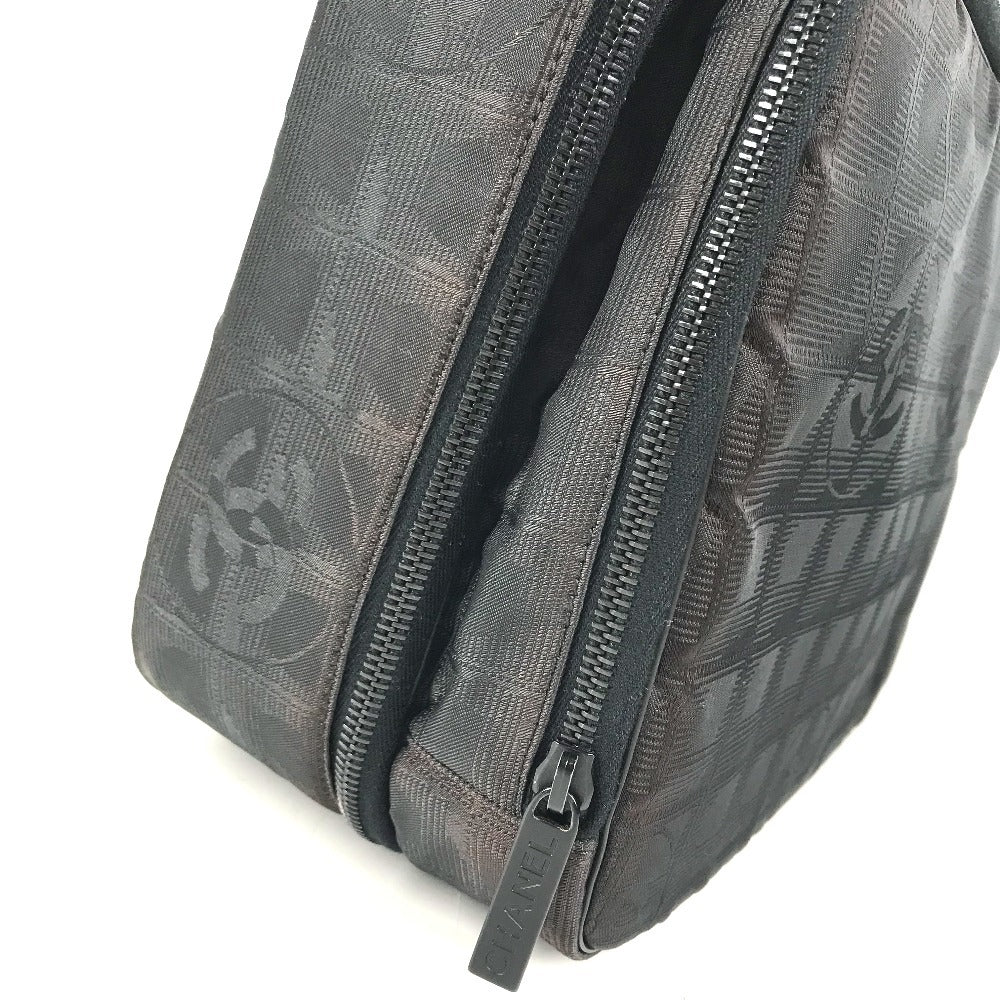 CHANEL New travel line Business bag 2-Way Bag: Shoulder Bag, Document Bag, Tote Bag Hand Bag Nylon Black Used