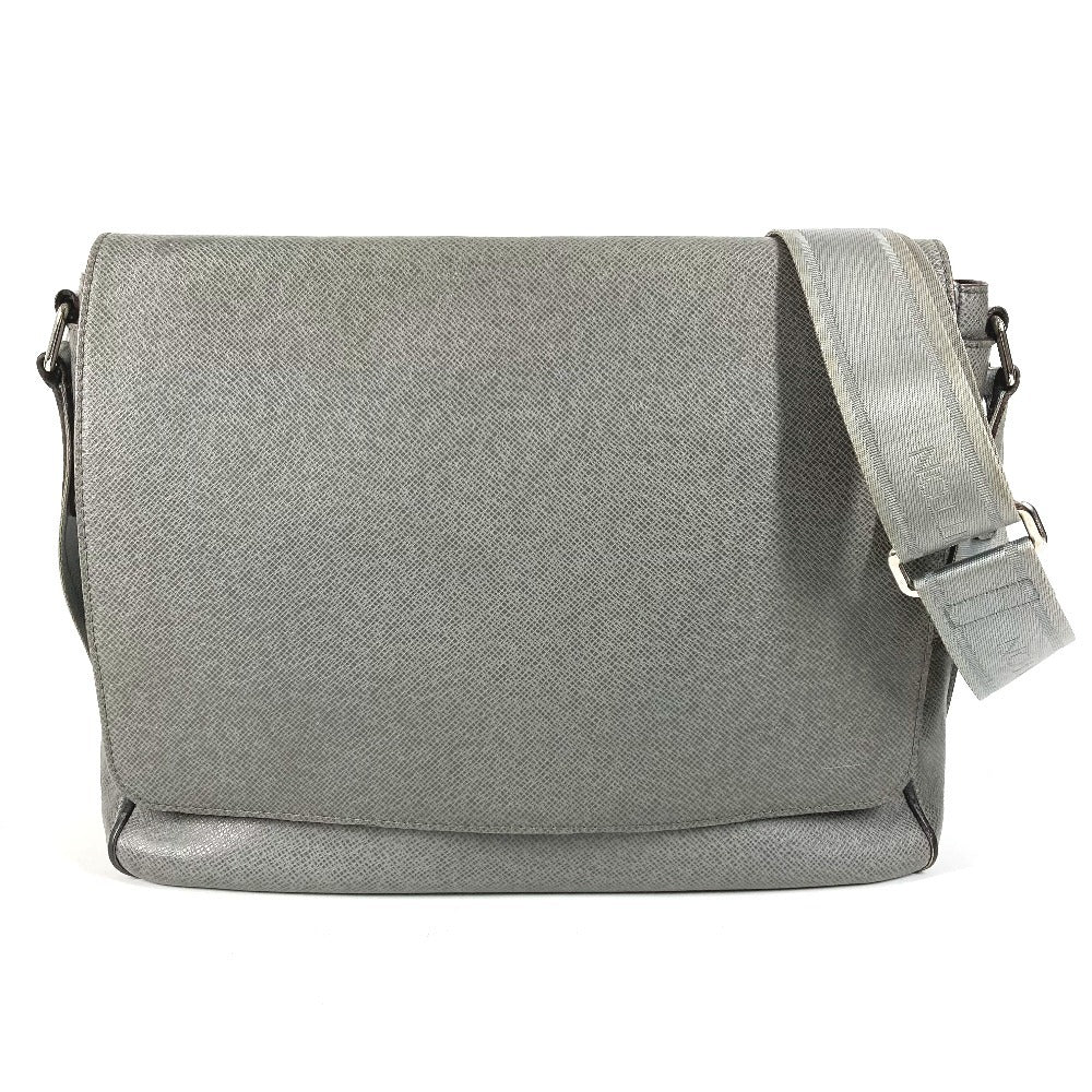 LOUIS VUITTON M32623 タイガ ロマンMM ロマン MM カバン 斜め掛け フラップ メッセンジャーバッグ ショルダーバッグ タイガレザー ユニセックス グラシエ グレー