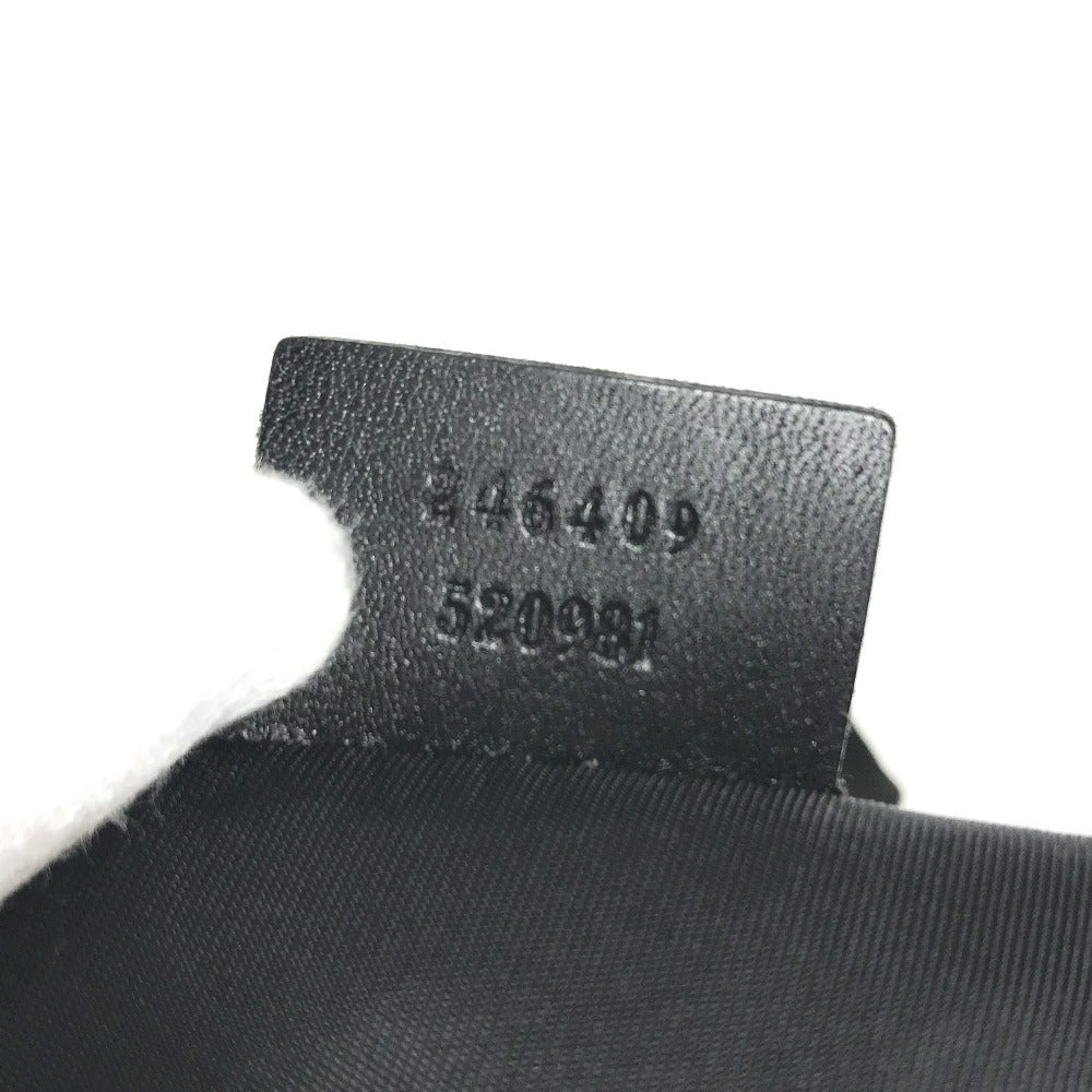 GUCCI 246409 logo sherry line Belt bag, waist pouch, bag, body bag body bag Nylon Black Used