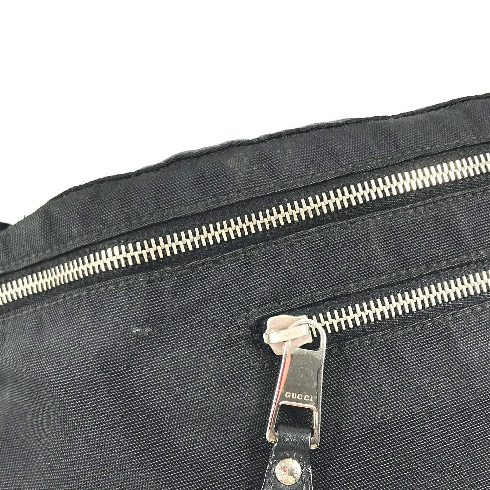 GUCCI 246409 logo sherry line Belt bag, waist pouch, bag, body bag body bag Nylon Black Used