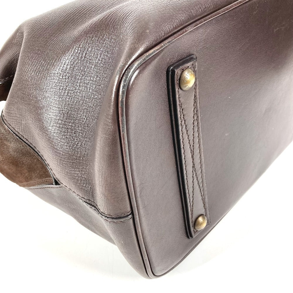 LOUIS VUITTON M95064 ユタ ドクターズバッグ カバン ボストンバッグ ポーチ付き フラップ ハンドバッグ ユタレザー メンズ カフェ ブラウン