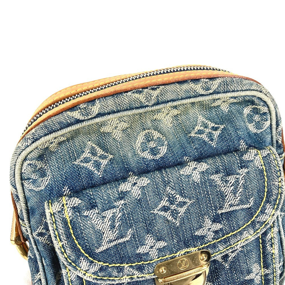 LOUIS VUITTON M95348 モノグラムデニム カメラバッグ カバン 斜め掛け ポシェット ショルダーバッグ モノグラムデニムキャンバス ユニセックス ブルー