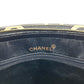 CHANEL ヴィンテージ CC ココマーク ロゴ 総柄 肩掛け トートバッグ カバン ショルダーバッグ コットン ユニセックス ブラック