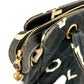 CHANEL ヴィンテージ CC ココマーク ロゴ 総柄 肩掛け トートバッグ カバン ショルダーバッグ コットン ユニセックス ブラック