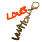 LOUIS VUITTON M65765 ビジューサックグラフィティ バッグチャーム キーホルダー メタル レディース オレンジ