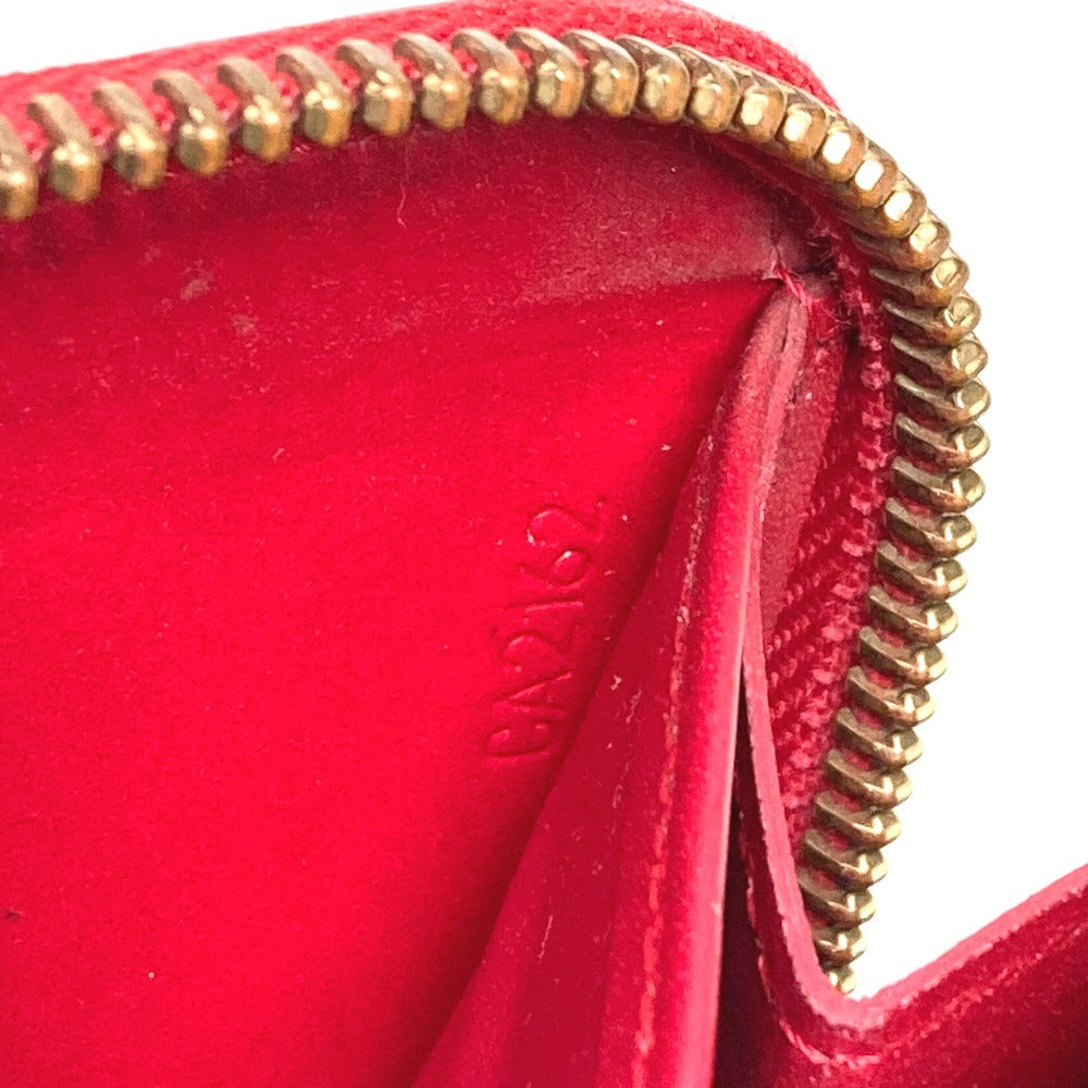 LOUIS VUITTON M91572 ヴェルニ ドット インフィニティ ジッピーウォレット 草間彌生コラボ クサマヤヨイ 長財布 パテントレザー レディース レッド