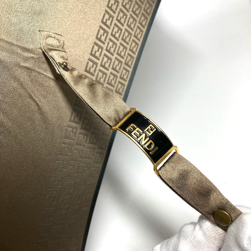 FENDI FFズッカ ロゴ アンブレラ 長傘 インテリア 傘 ポリアミド ユニセックス ブラウン