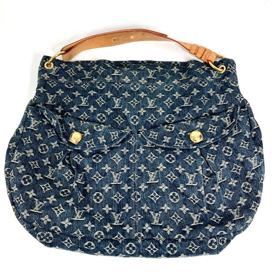 LOUIS VUITTON M40493 モノグラムデニム デイリーGM デイリー GM カバン 肩掛け トートバッグ ショルダーバッグ モノグラムデニムキャンバス レディース ブルー