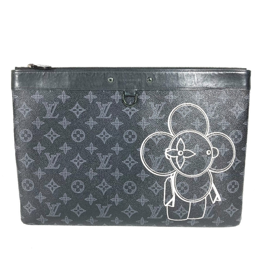 LOUIS VUITTON M62904 モノグラムエクリプス ポップストア限定 ポシェットアポロ ヴィヴィエンヌ カバン セカンドバッグ ポーチ クラッチバッグ モノグラムエクリプスキャンバス ユニセックス ブラック