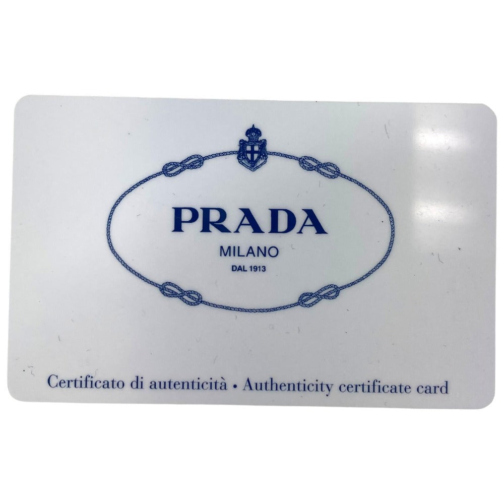 PRADA 1BG065 トライアングルロゴ 三角ロゴ プレート ロゴ りぼん リボン カバン 肩掛け トートバッグ ショルダーバッグ ナイロン レディース ピンク