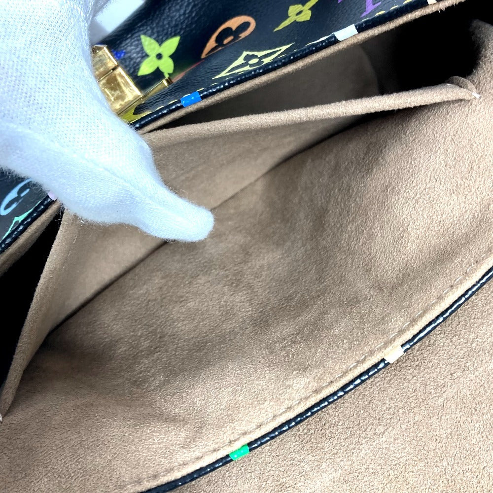 LOUIS VUITTON M40306 モノグラムマルチカラー パティ カバン セミショルダーバッグ フラップ チェーン ハンドバッグ ショルダーバッグ モノグラムマルチカラーキャンバス レディース ノワール ブラック