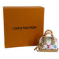 LOUIS VUITTON M02458 LV × TM 村上隆 モノグラムマルチカラー バッグチャームマイクロアルマ バッグチャーム キーホルダー モノグラムマルチカラーキャンバス ユニセックス ホワイト