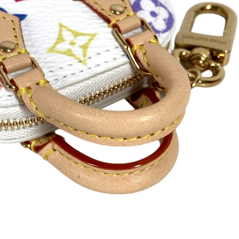 LOUIS VUITTON M02458 LV × TM 村上隆 モノグラムマルチカラー バッグチャームマイクロアルマ バッグチャーム キーホルダー モノグラムマルチカラーキャンバス ユニセックス ホワイト