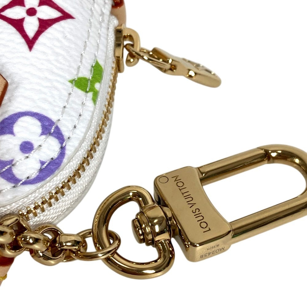 LOUIS VUITTON M02458 LV × TM 村上隆 モノグラムマルチカラー バッグチャームマイクロアルマ バッグチャーム キーホルダー モノグラムマルチカラーキャンバス ユニセックス ホワイト