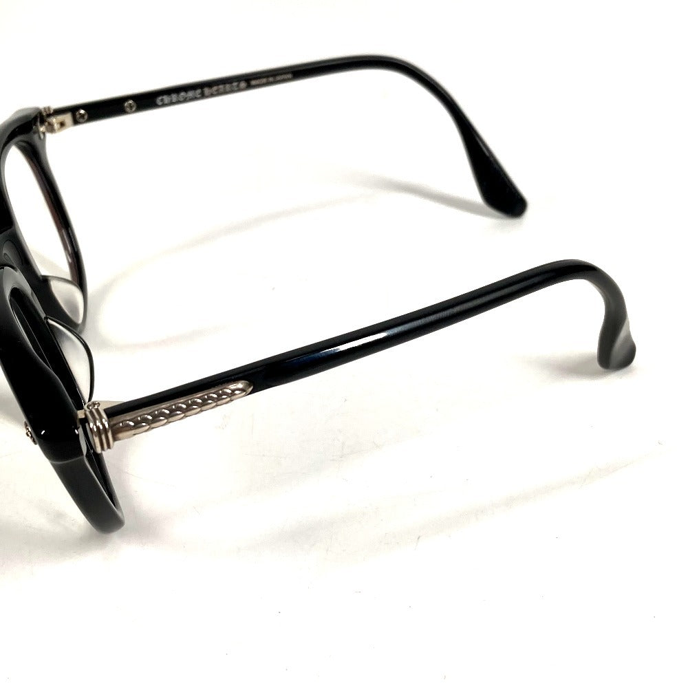 CHROME HEARTS JUST IN ジャストイン めがね メガネ アイウェア 眼鏡 眼鏡 プラスチック ユニセックス ブラック