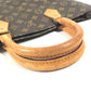 LOUIS VUITTON M51140 Monogram Sac Plat Tote Bag Vertical Tote Hand Bag MonogramCanvas Brown Used
