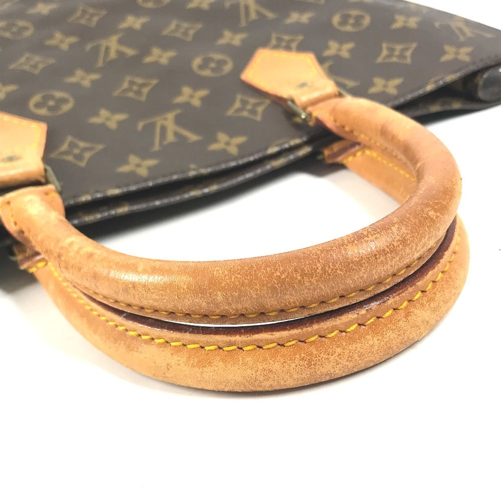 LOUIS VUITTON M51140 Monogram Sac Plat Tote Bag Vertical Tote Hand Bag MonogramCanvas Brown Used