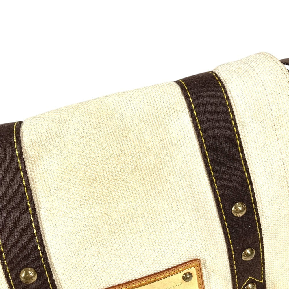 LOUIS VUITTON M40042 アンティグア ブザスPM ブザス PM メッセンジャー 斜め掛けバッグ ショルダーバッグ ショルダーバッグ キャンバス ユニセックス エクリュ ホワイト