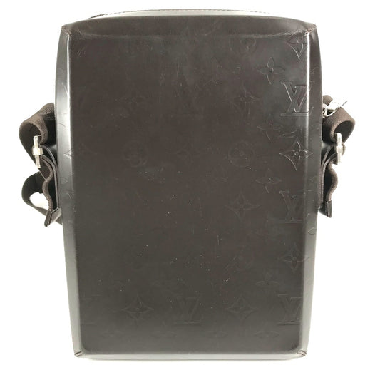LOUIS VUITTON M46520 Monogram glasses Bobby Pochette Crossbody Shoulder Bag Monogram Glace Leather Cafe Brown Used