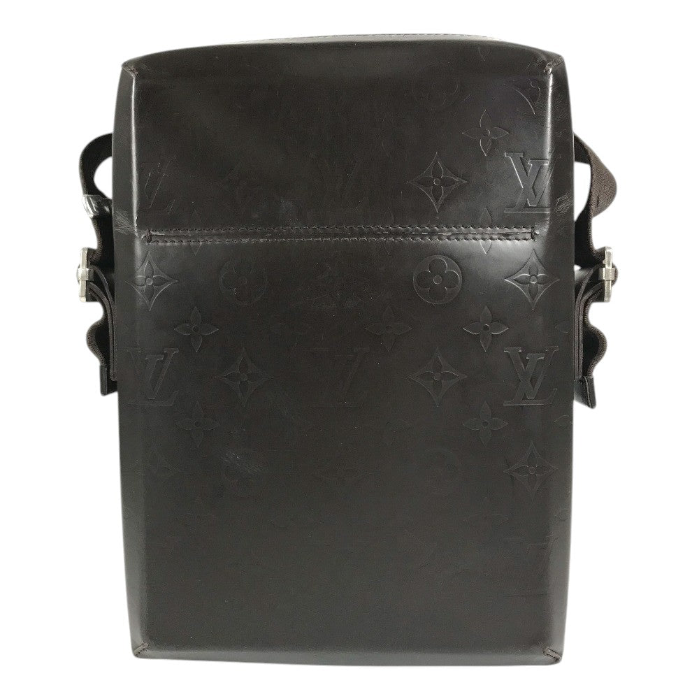 LOUIS VUITTON M46520 Monogram glasses Bobby Pochette Crossbody Shoulder Bag Monogram Glace Leather Cafe Brown Used