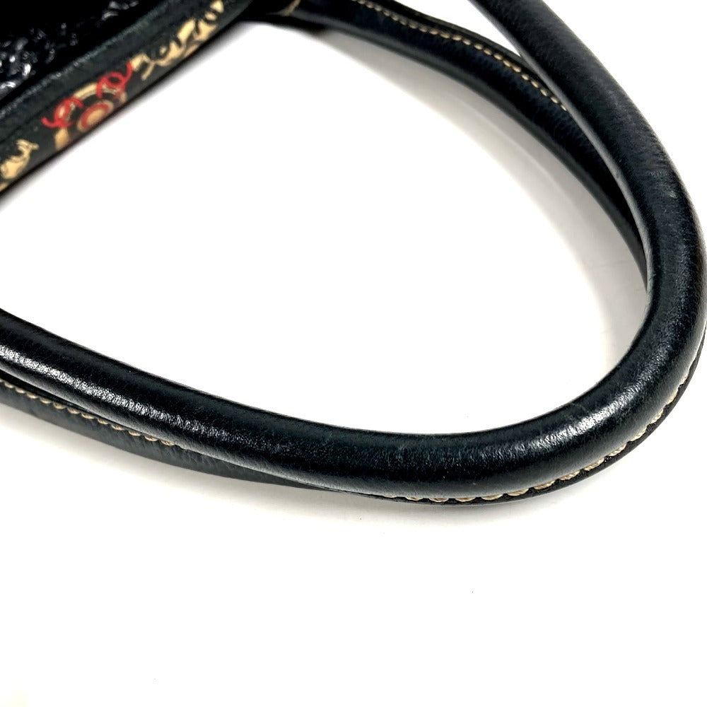 CHANEL 総柄 ココマーク ロゴ ココトラベル GM ココトラベルGM ラージ ショルダーバッグ 肩掛け カバン ポーチ付き トートバッグ PVC/レザー レディース ブラック