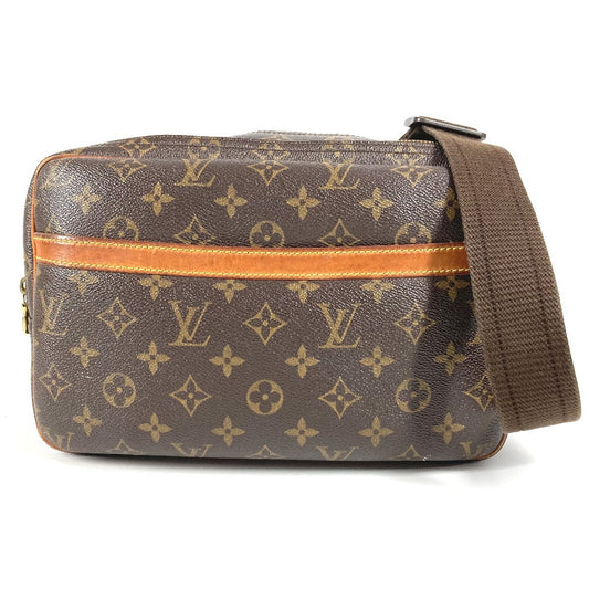 LOUIS VUITTON M45254 モノグラム リポーターPM リポーター PM 斜め掛け カバン ショルダーバッグ モノグラムキャンバス ユニセックス ブラウン