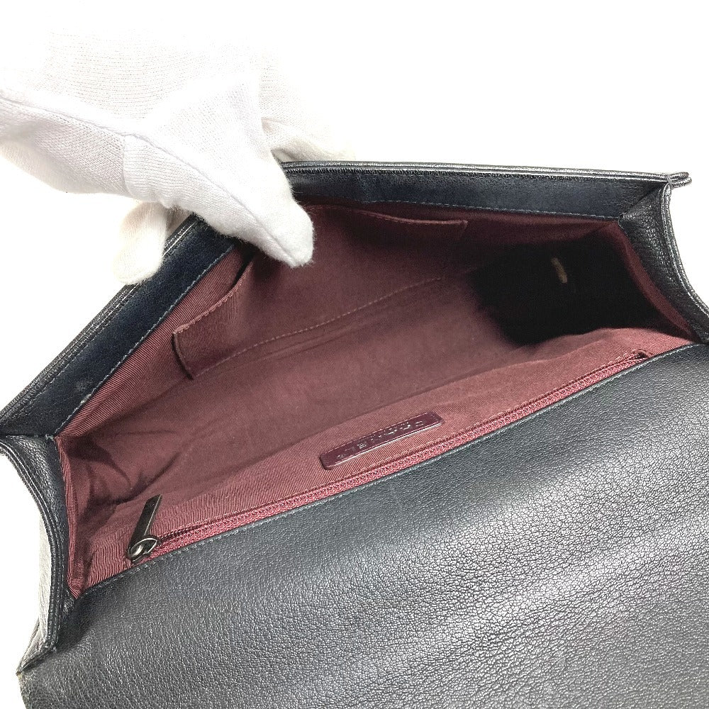 CHANEL A92193 マトラッセ キルティング ボーイシャネル ラージ 28 カバン Wチェーンバッグ カバン フラップ ショルダーバッグ キャビアスキン ユニセックス ブラック