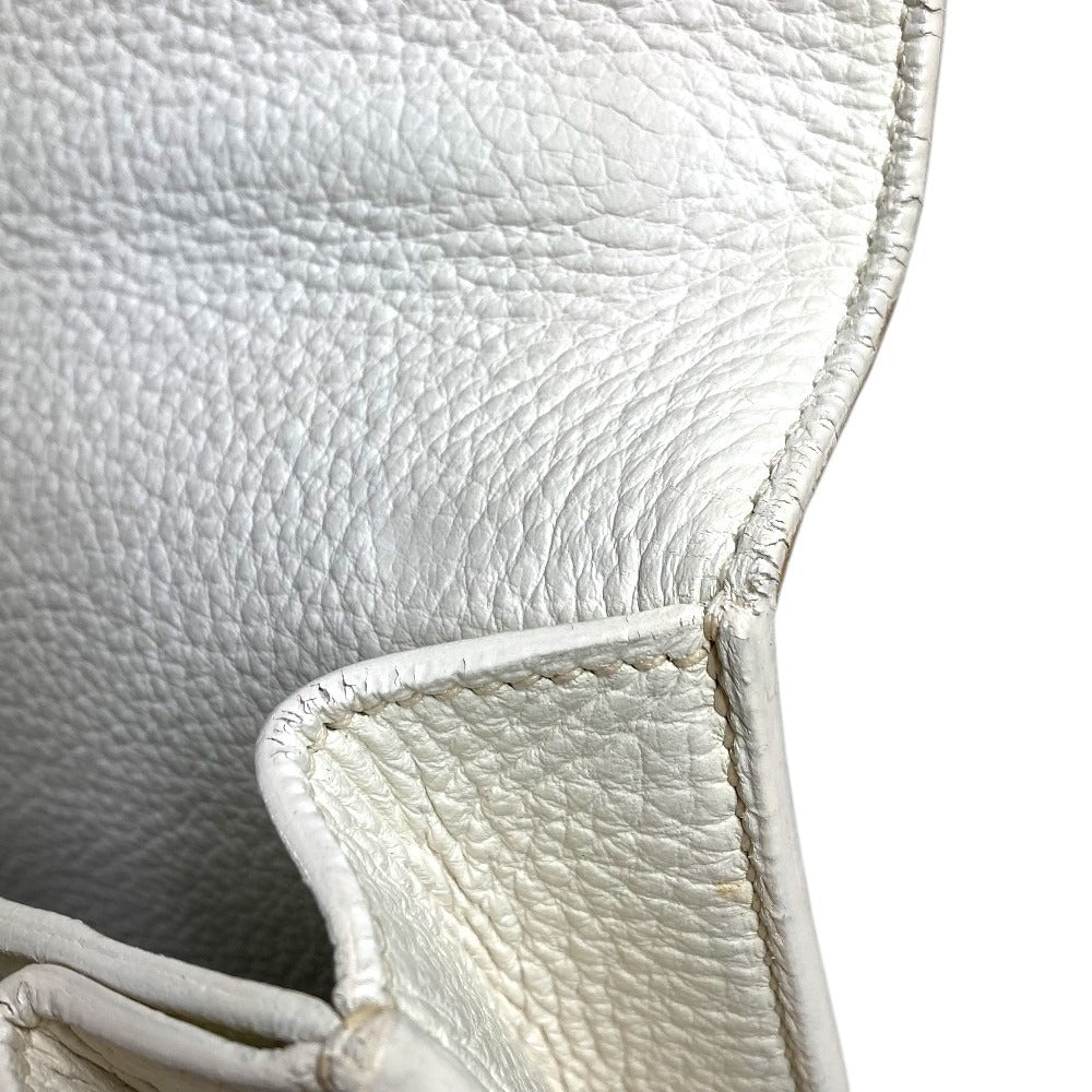 HERMES サックアデペッシュ 38 サックアデペッシュ38 トートバッグ 肩掛け ハンドバッグ ビジネスバッグ レザー ユニセックス ホワイト