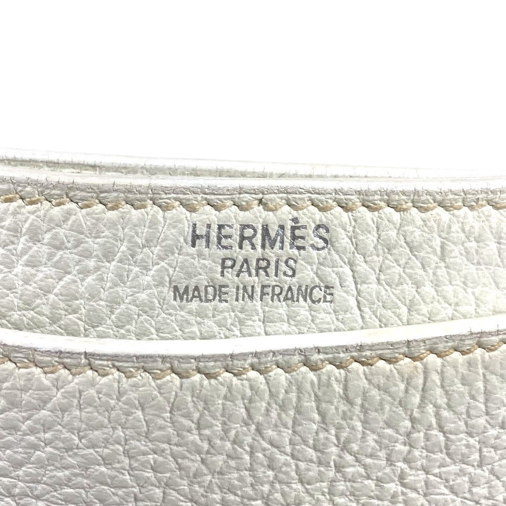 HERMES サックアデペッシュ 38 サックアデペッシュ38 トートバッグ 肩掛け ハンドバッグ ビジネスバッグ レザー ユニセックス ホワイト
