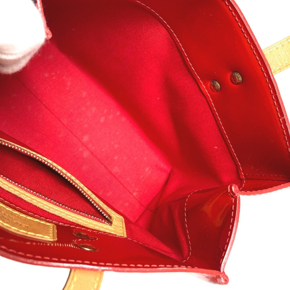 LOUIS VUITTON Ｍ91990 モノグラムヴェルニ リードPM リード PM カバン ミニバッグ ハンドバッグ モノグラムヴェルニキャンバス レディース ポムダムール レッド