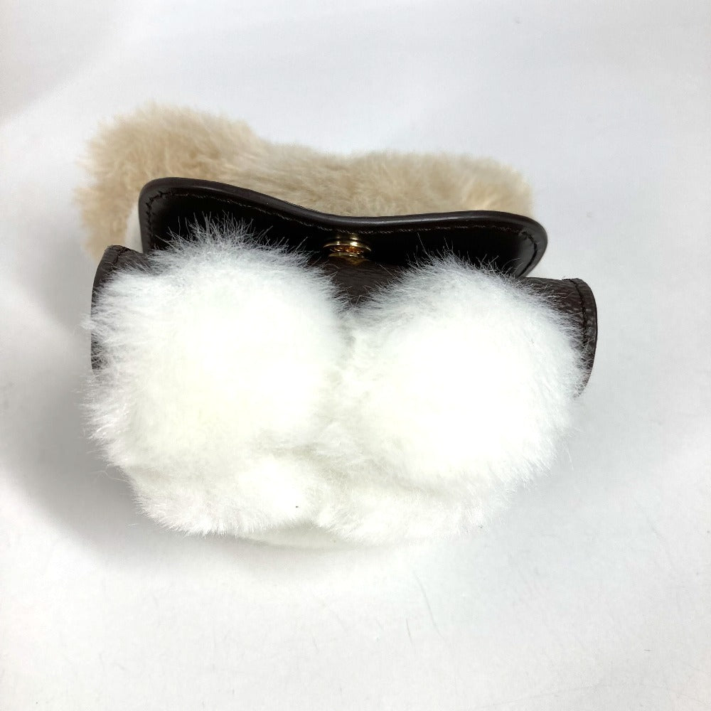 LOUIS VUITTON M02603 モノグラム バッグチャーム ヴィヴィエンヌ ストラップ イヤフォン バッグチャーム キーホルダー モノグラムキャンバス ユニセックス ブラウン