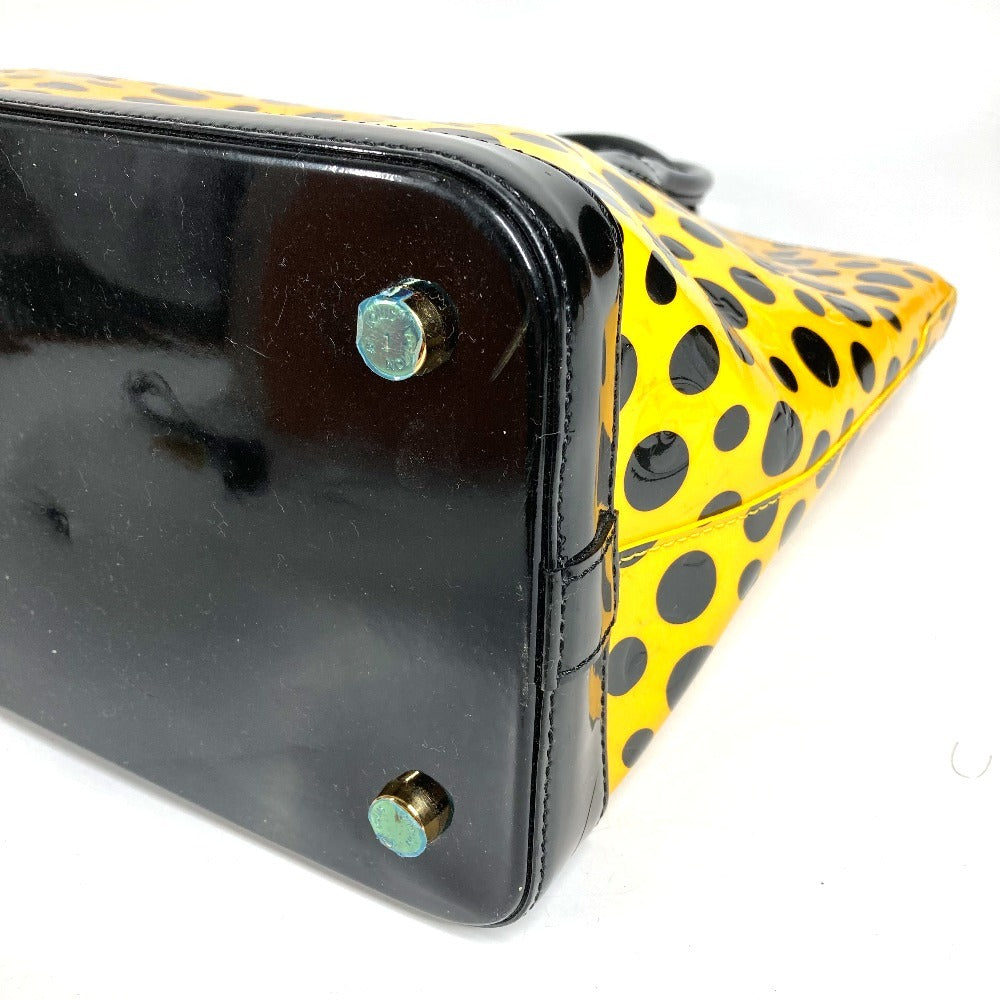 LOUIS VUITTON M91398 モノグラム ヴェルニ ドットインフィニティ 草間彌生 ロックイット MM ロックイットMM カバン トートバッグ ハンドバッグ パテントレザー ユニセックス イエロー