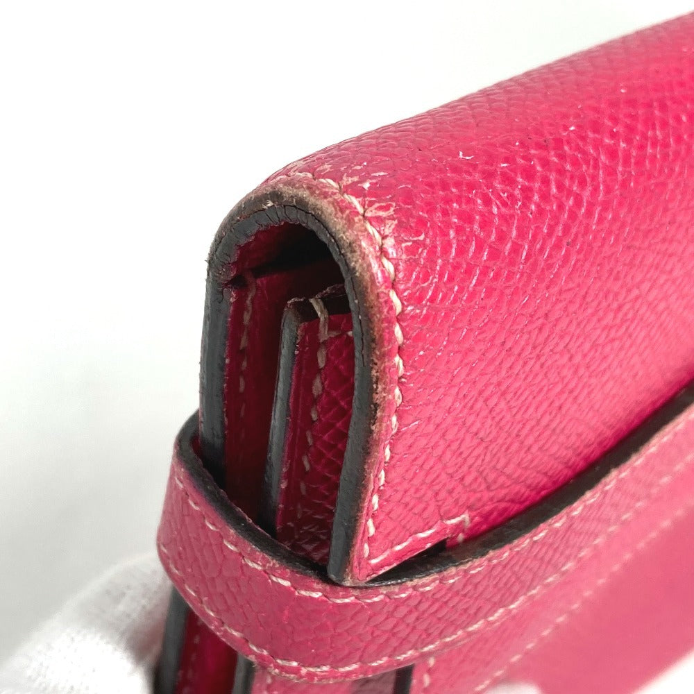 HERMES ケリーウォレット ロングウォレット 長財布 エプソン ユニセックス ローズティリアン ピンク