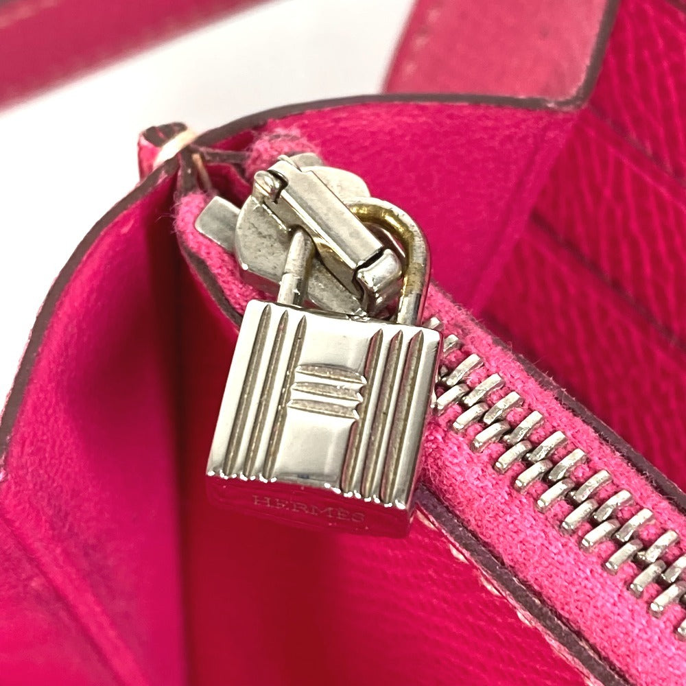HERMES ケリーウォレット ロングウォレット 長財布 エプソン ユニセックス ローズティリアン ピンク