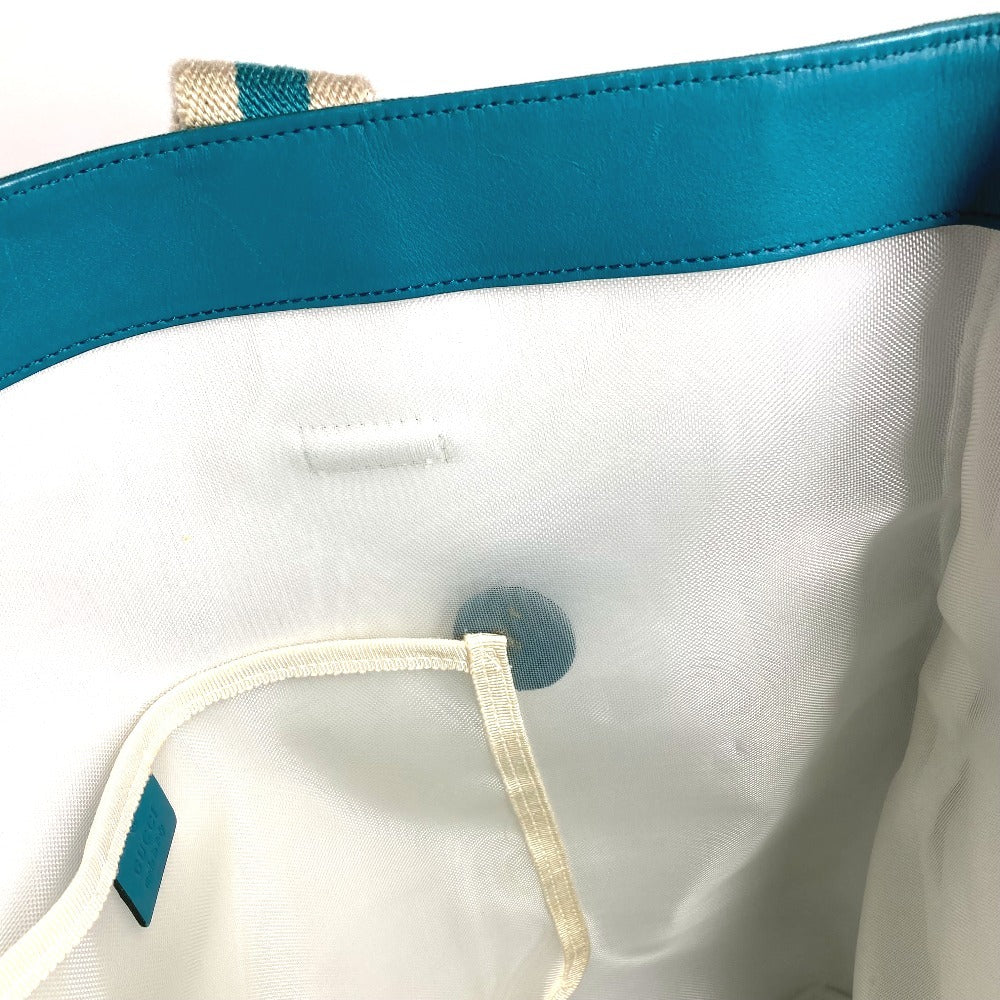 GUCCI 123439 ビッグ G ロゴ カバン 肩掛け 縦型 トートバッグ ショルダーバッグ キャンバス レディース グリーン