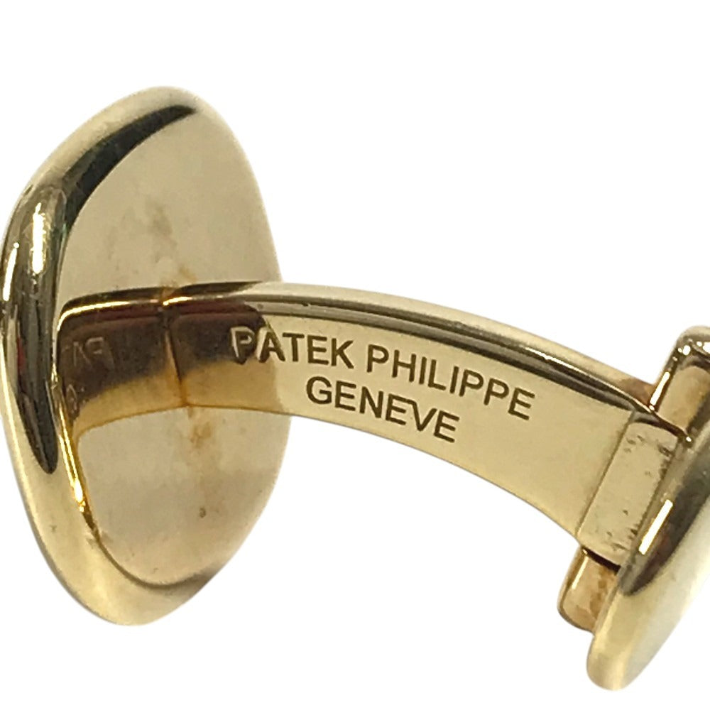 PATEK PHILIPPE ゴールデンエリプス カフリンクス アクセサリー ジュエリー プラチナ カフス YG750 メンズ ブルー