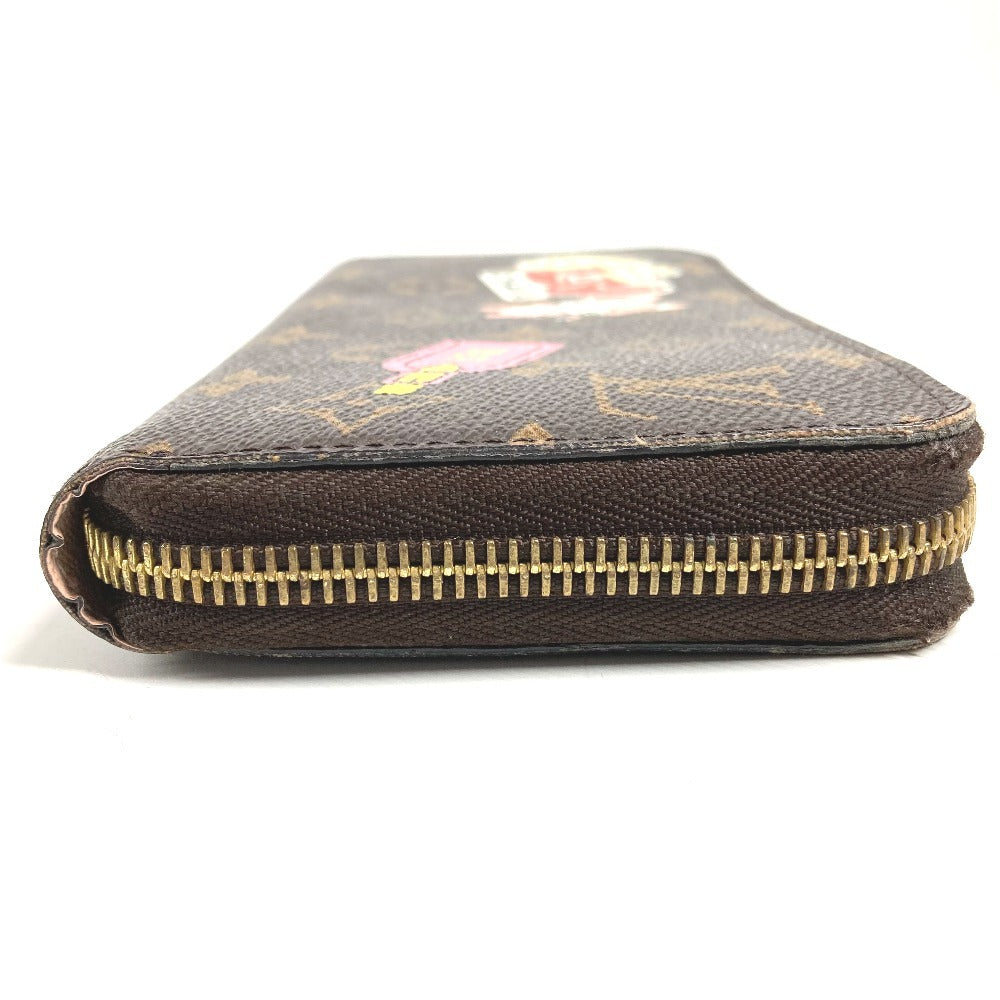 LOUIS VUITTON M62149 モノグラム ステッカー マイLVワールドツアー ジッピーウォレット ロングウォレット ラウンドファスナー 長財布 モノグラムキャンバス ユニセックス ブラウン