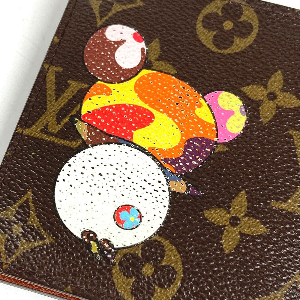 LOUIS VUITTON M61666 モノグラムパンダ ポルトビエカルトクレディモネ コンパクトウォレット 財布 2つ折り財布 モノグラムキャンバス ユニセックス ブラウン