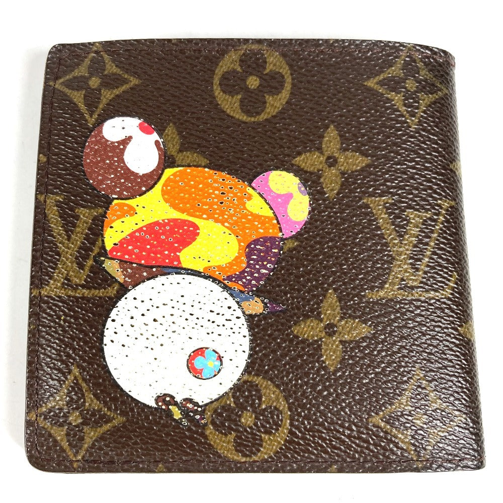 LOUIS VUITTON M61666 モノグラムパンダ ポルトビエカルトクレディモネ コンパクトウォレット 財布 2つ折り財布 モノグラムキャンバス ユニセックス ブラウン
