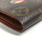 LOUIS VUITTON M61666 モノグラムパンダ ポルトビエカルトクレディモネ コンパクトウォレット 財布 2つ折り財布 モノグラムキャンバス ユニセックス ブラウン