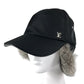 LOUIS VUITTON M70939 ファー フライト キャップ LVロゴ 帽子 キャップ帽 ベースボール キャップ ナイロン メンズ ブラック