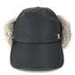 LOUIS VUITTON M70939 ファー フライト キャップ LVロゴ 帽子 キャップ帽 ベースボール キャップ ナイロン メンズ ブラック